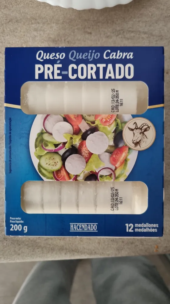 Queso de cabra pre-cortado