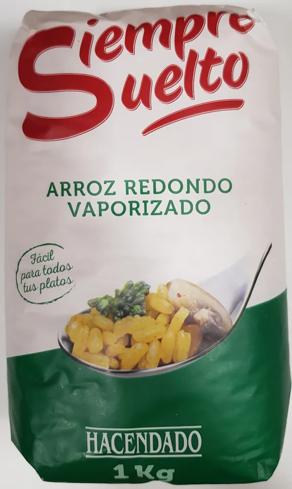 Arroz redondo vaporizado