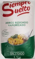 Arroz redondo vaporizado
