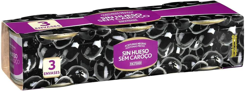 Aceitunas negras sin hueso