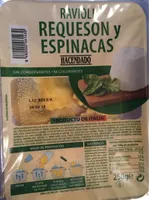 Ravioli requesón y espinacas