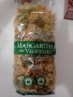 Pasta margaritas con vegetales
