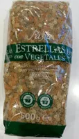 Estrellas con vegetales