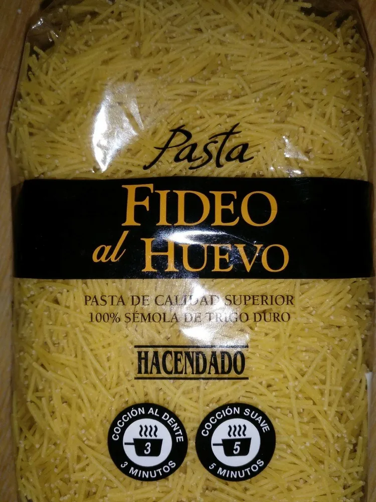 Fideo al huevo