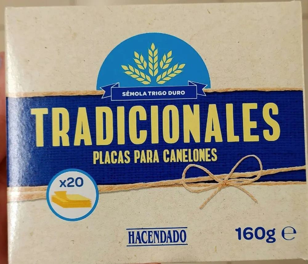 Placas para canelones tradicionales