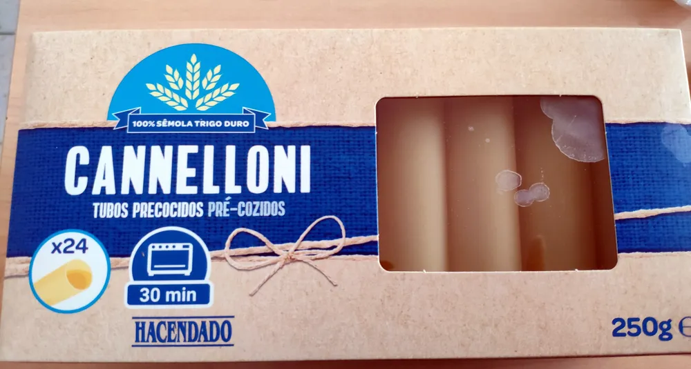 Cannelloni tubos precocidos