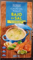 Caldo de pollo bajo en sal