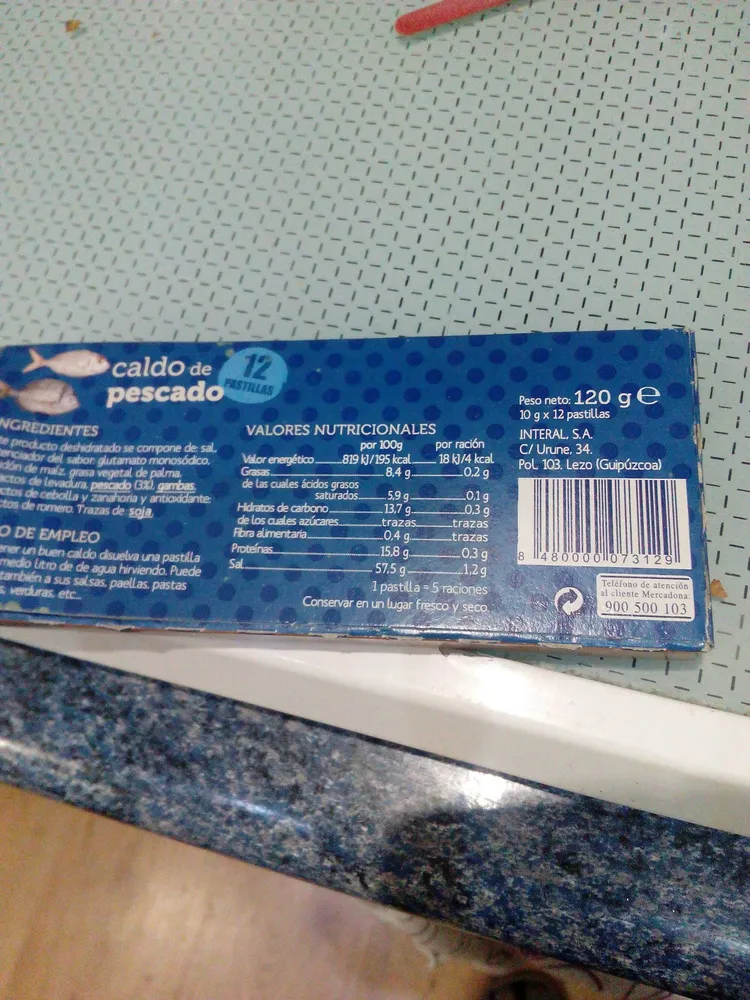 Hacendado Caldo De Pescado