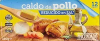 Caldo de pollo reducido en sal
