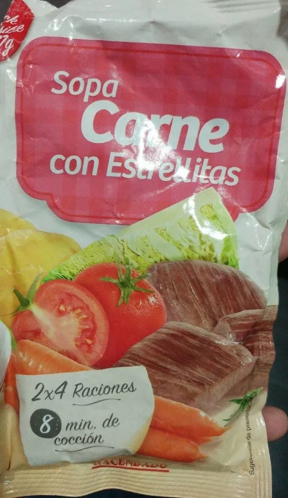 Sopa De Carne Con Estrellitas Deshidratada