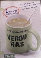 Sopa instantánea verduras