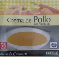 Crema de pollo con verduras