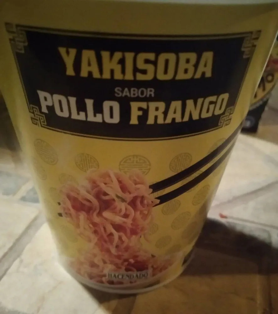 Fideos orientales sabor pollo
