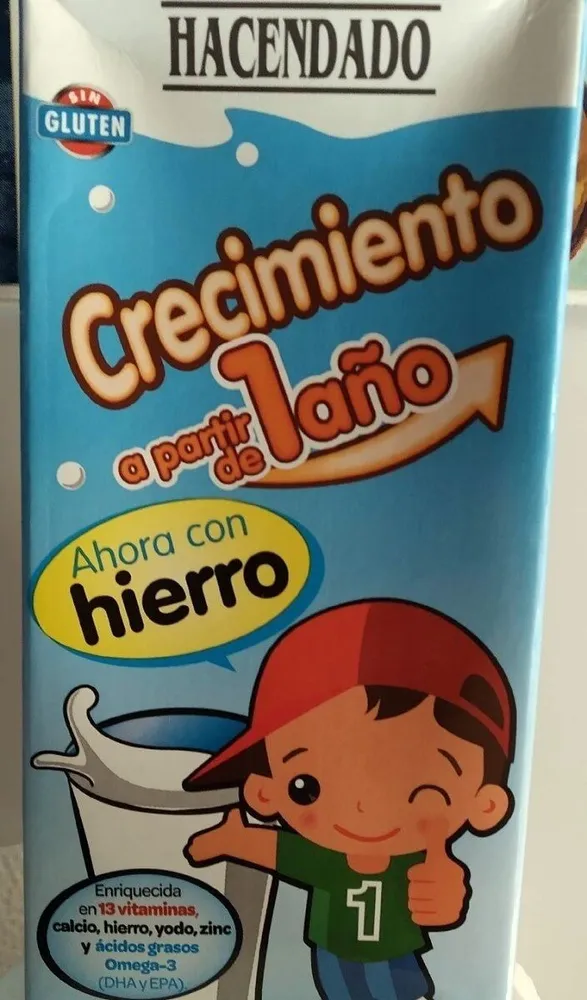 Leche crecimiento a partir de 1 año