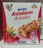 Barritas arándanos