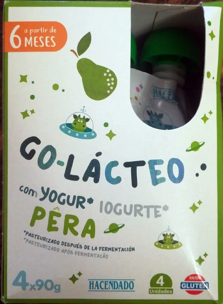 Go-Lácteo con yogur de pera