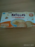 Natillas con galletas