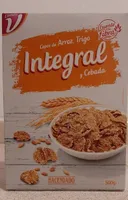 Copos de arroz, trigo integral y cebada