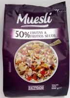 Muesli 50% frutas y frutos secos