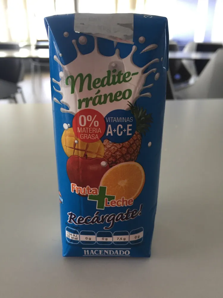 Zumo   leche mediterraneo