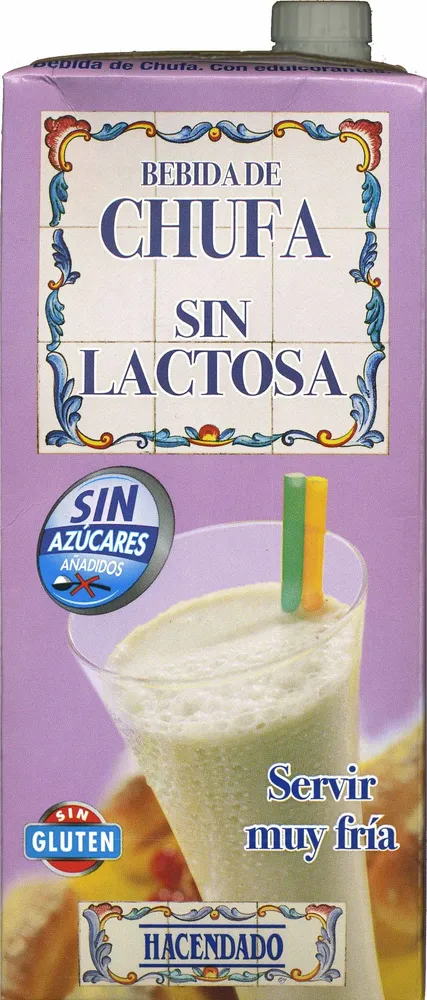 Bebida de chufa sin lactosa