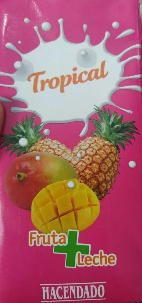 Tropical fruta + leche