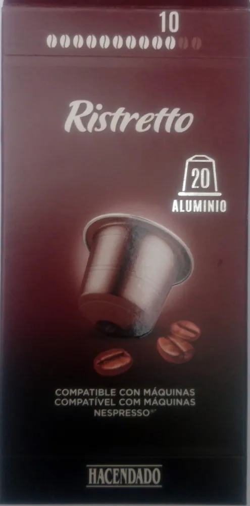 Cápsulas de café ristretto