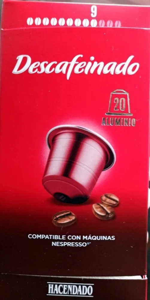 Cápsulas de café descafeinado