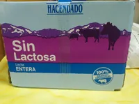 Leche entera de vaca UHT SIN LACTOSA