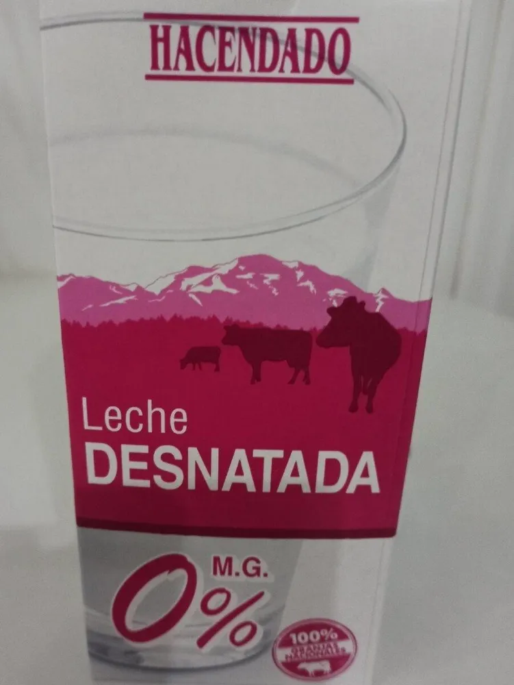 Leche desnatada 0%