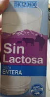 Leche entera de vaca sin lactosa