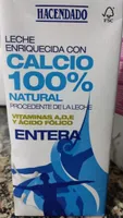 Leche enriquecida calcio y vitaminas entera