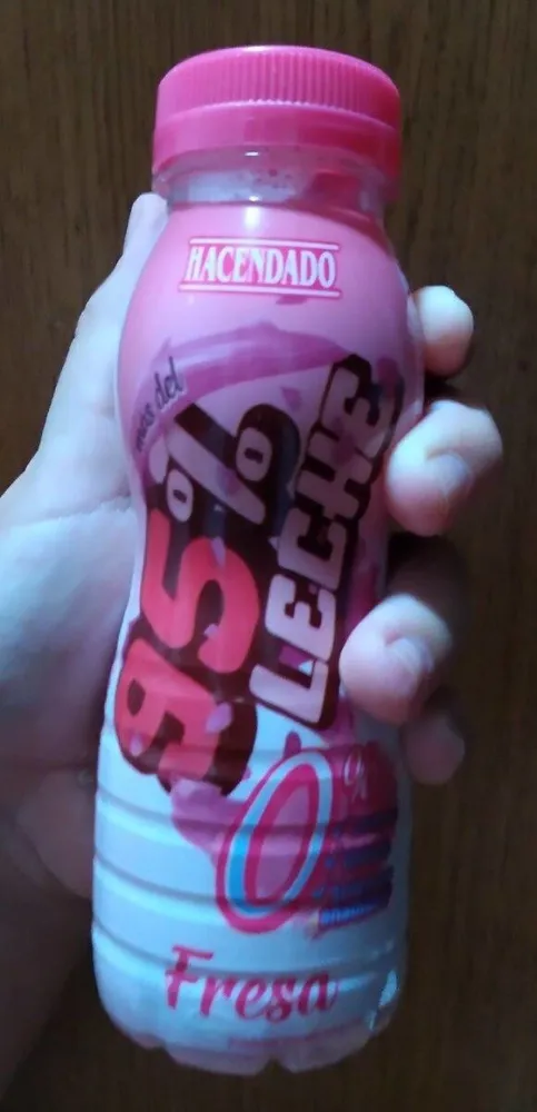 Batido de fresa 95% leche 0%