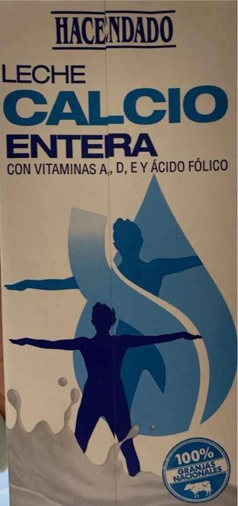 leche calcio entera