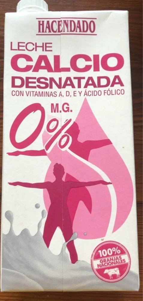 Leche calcio Desnatada