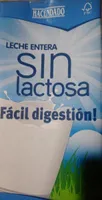 Leche entera sin lactosa