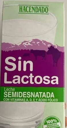 Leche semidesnatada sin lactosa