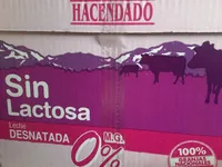 Leche sin lactosa,desnatada