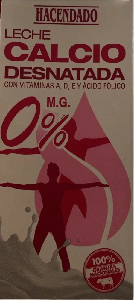 Leche calcio desnatada