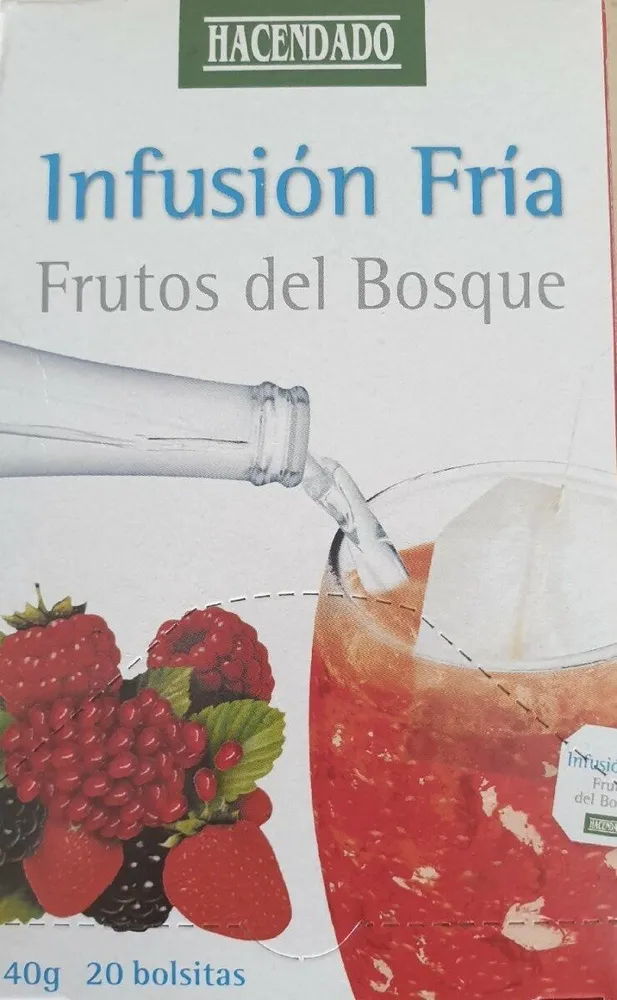 Infusión fría frutos del bosque