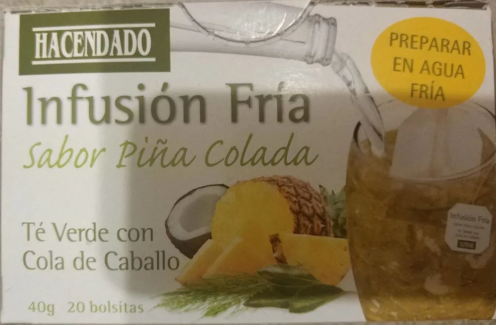 Infusión frío sabor piña colada