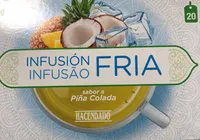 Infusión fría sabor a piña colada