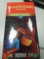 Café molido descafeinado natural