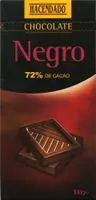 Tableta de chocolate negro 72% cacao - DESCATALOGADO