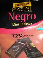 Chocolate extrafino negro mini tabletas
