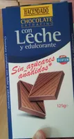 Chocolate extrafino con leche y edulcorante