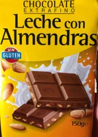 Chocolate con leche con almendras