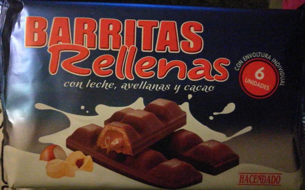 Barritas rellenas