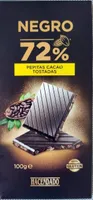 Chocolate negro 72% con pepitas de cacao tostadas
