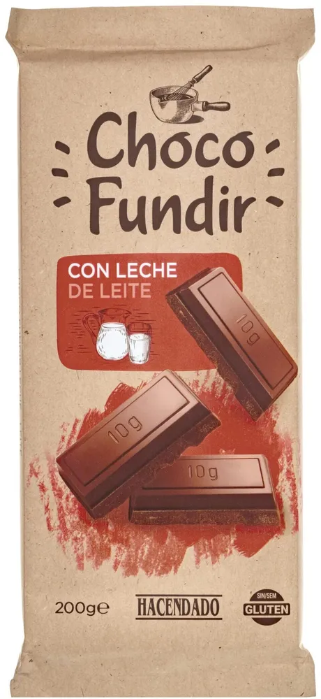 Choco fundir con leche